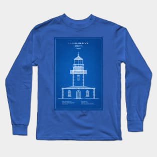 Tillamook Rock Light Lighthouse - Oregon - AD Long Sleeve T-Shirt